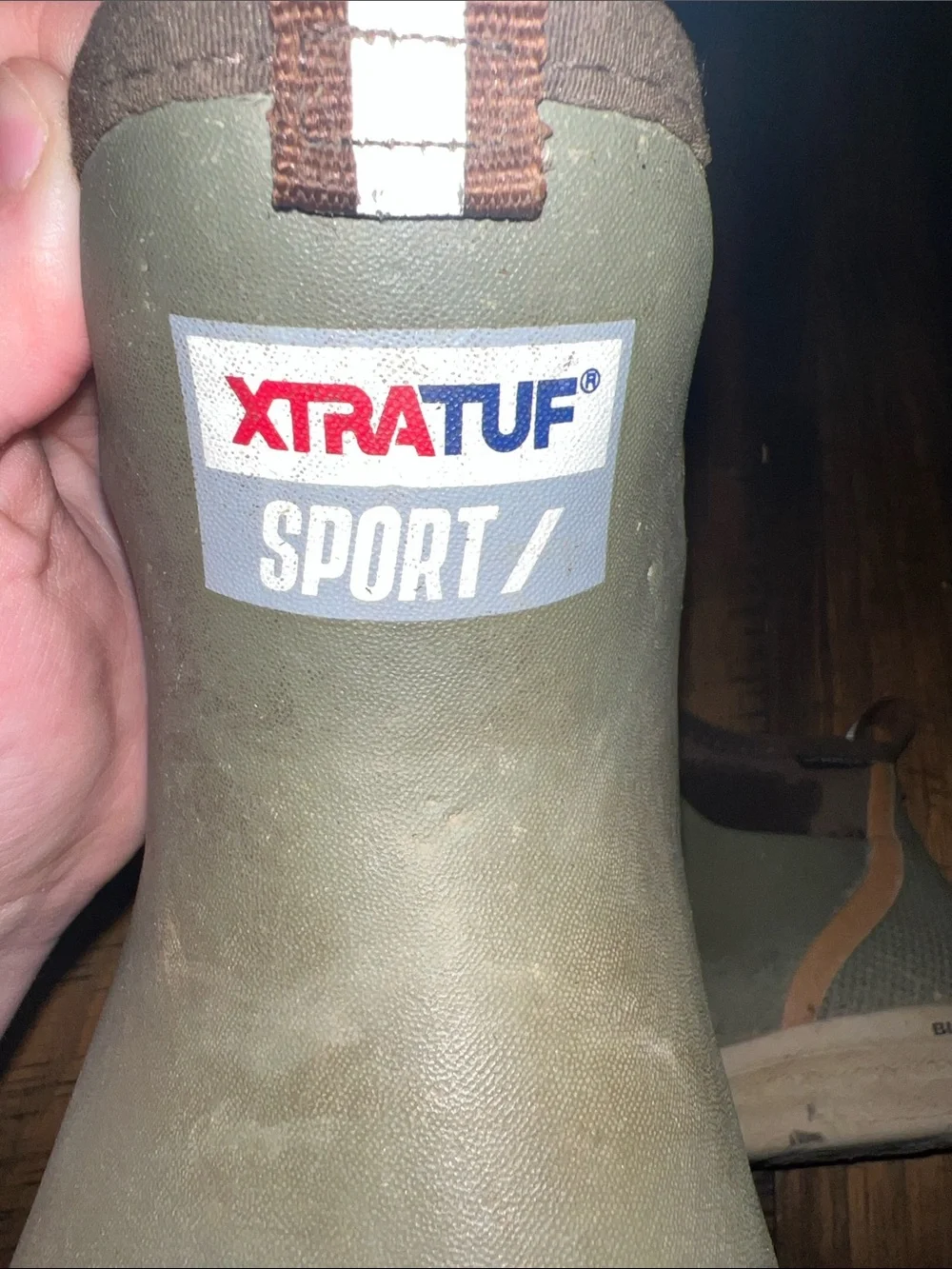 XTRatuf sport ankle deck boots in olive green